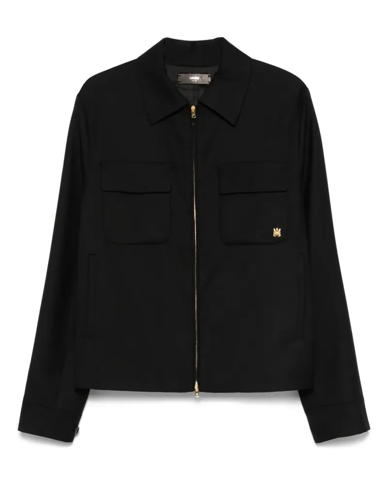 Amiri Hemdjacke mit Reißverschluss - Schwarz Schwarz