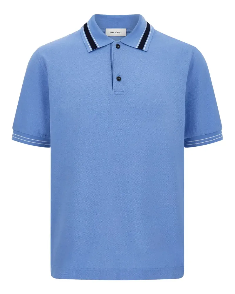 Ferragamo Kurzärmeliges Poloshirt - Blau Blau
