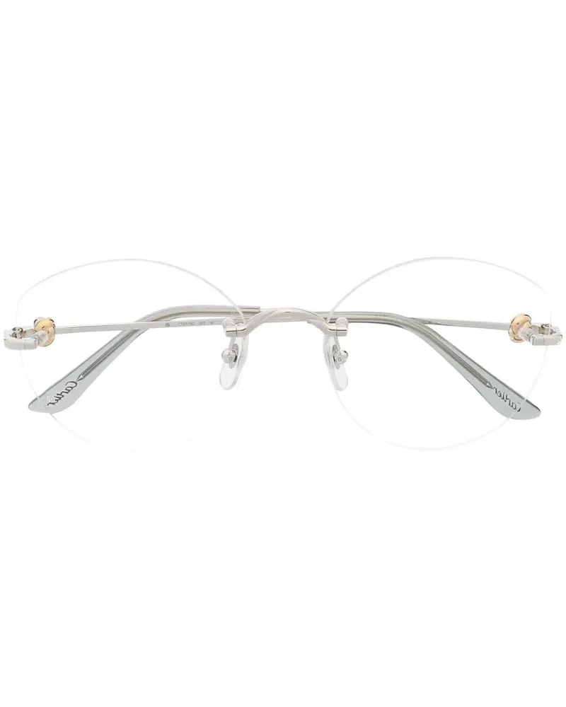 Cartier Rahmenlose Brille - Silber Silber