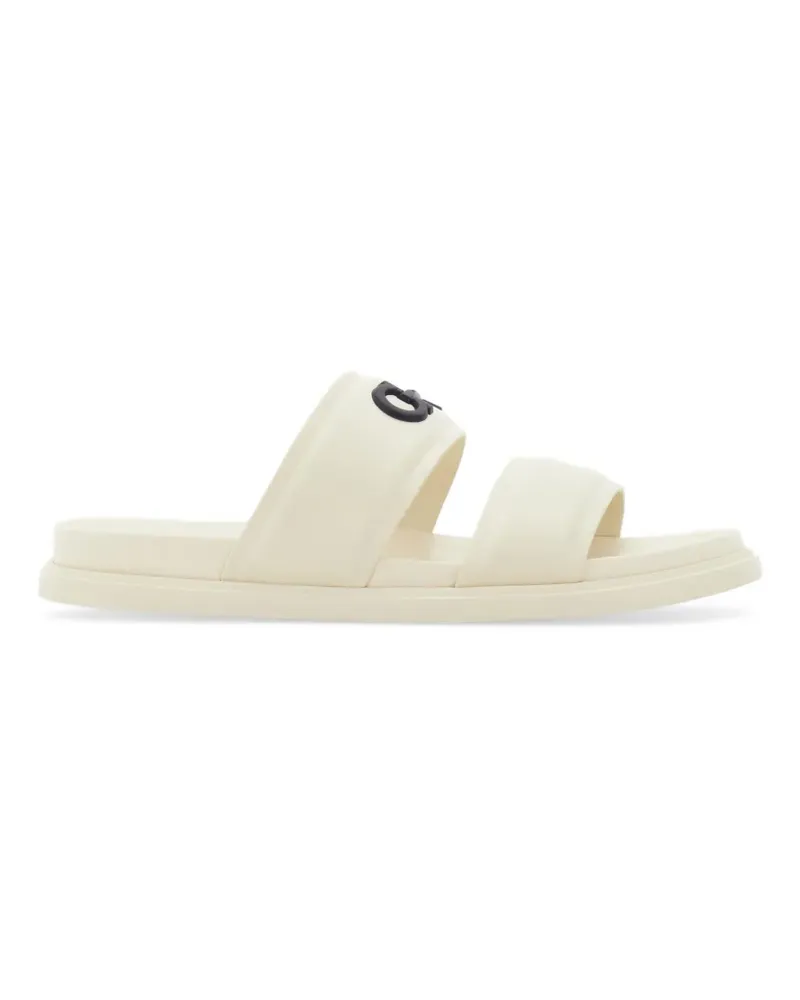 Ferragamo Gancini ornament slides - Nude Nude