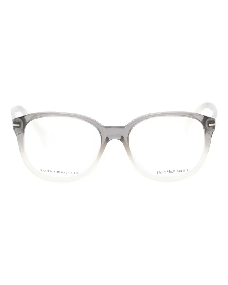 Tommy Hilfiger gradient-effect round-frame glasses - Grau Grau