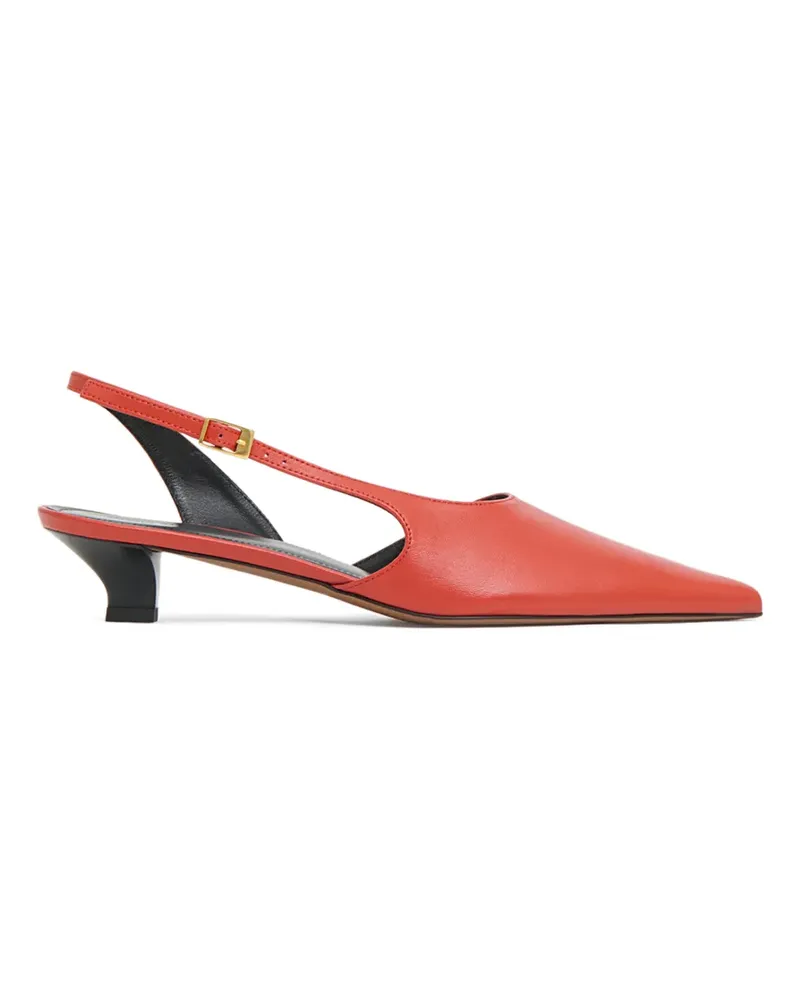 Mansur Gavriel Anna pointed-toe heeled pumps - Rot Rot