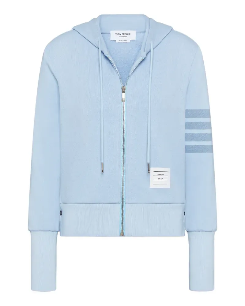 Thom Browne 4-bar loopback hoodie - Blau Blau
