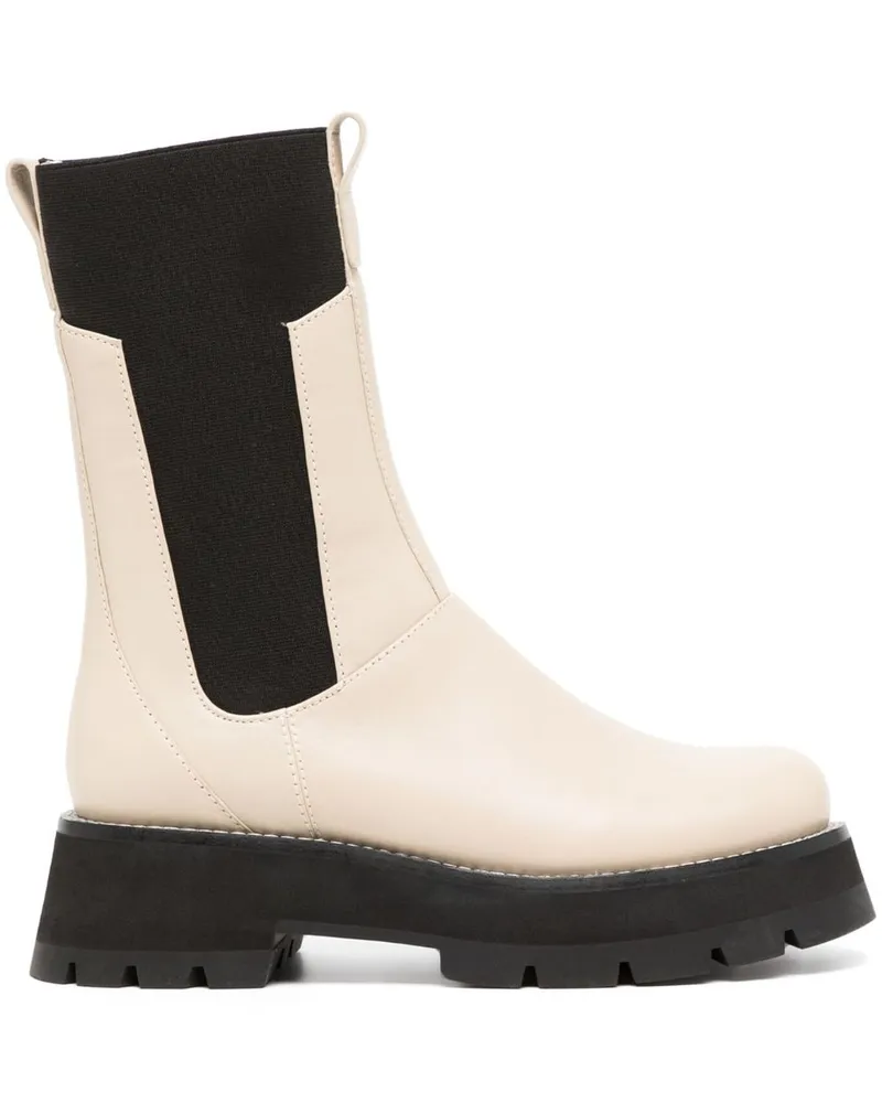 3.1 phillip lim Bikerstiefel mit Profilsohle - Nude Nude