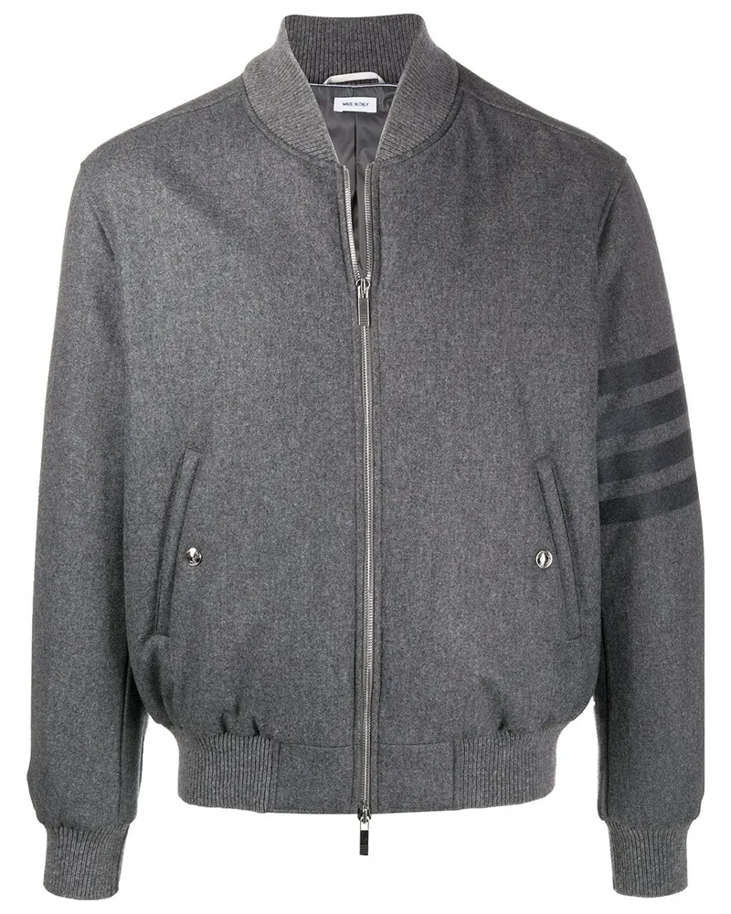 Thom Browne Klassische Bomberjacke - Grau Grau