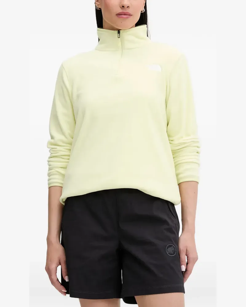 The North Face Glacier Fleece-Sweatshirt mit kurzem Reißverschluss - Gelb Gelb
