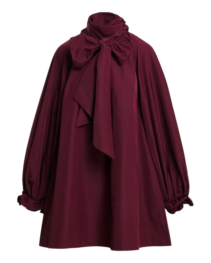 Essentiel A-Linien-Minikleid mit Schleife - Rot Rot