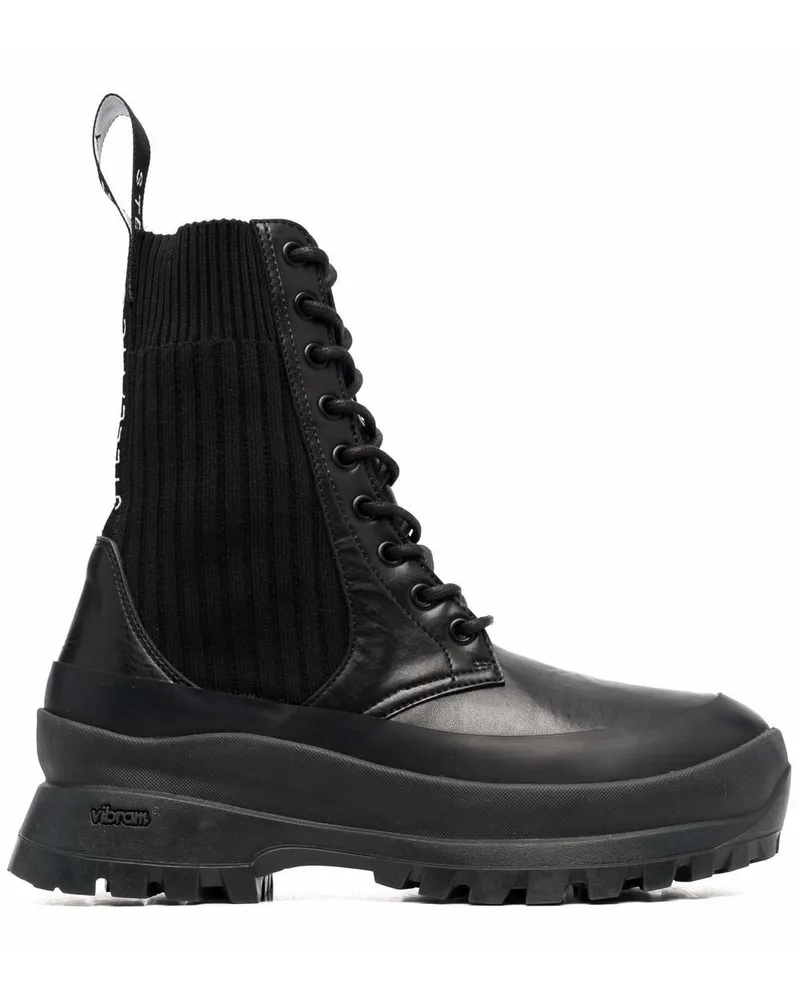 Stella McCartney Trace lace-up combat boots Black