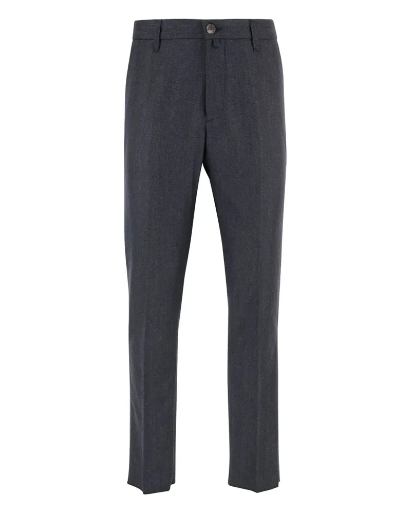 Jacob Cohën Hose mit Fischgrätenmuster - Blau Blau