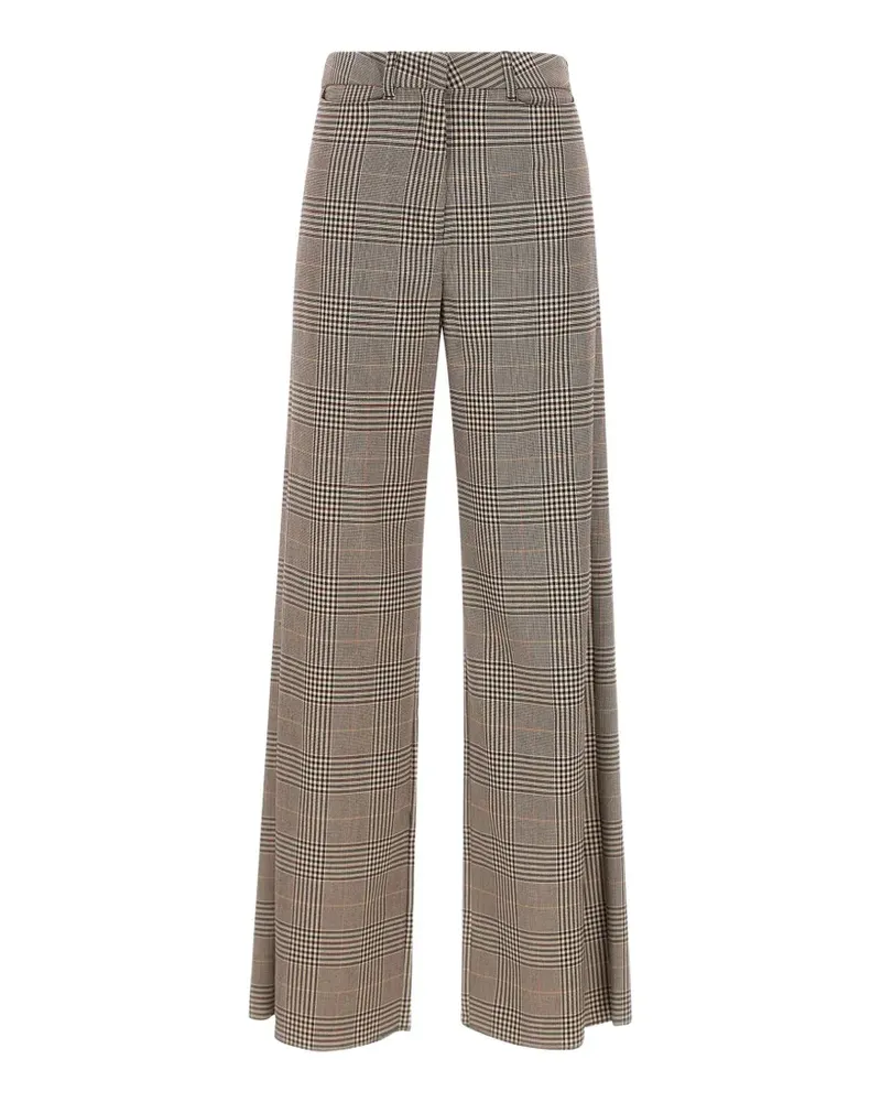 MARELLA check-pattern trousers - Braun Braun