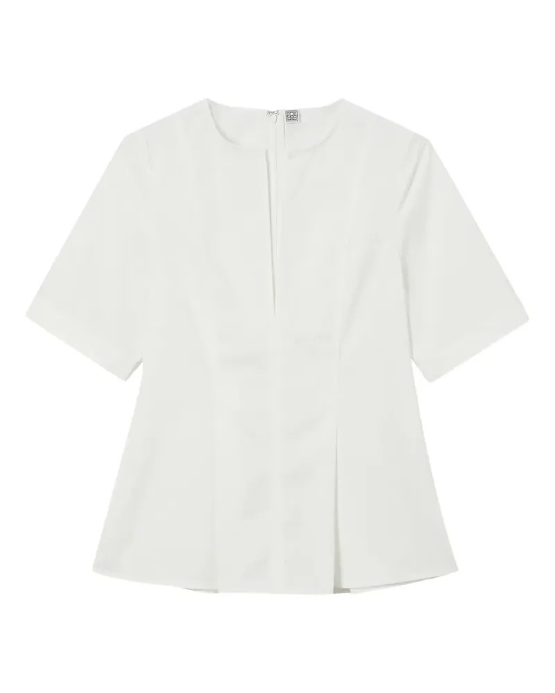 Totême Plissierte Bluse - Weiß Weiß