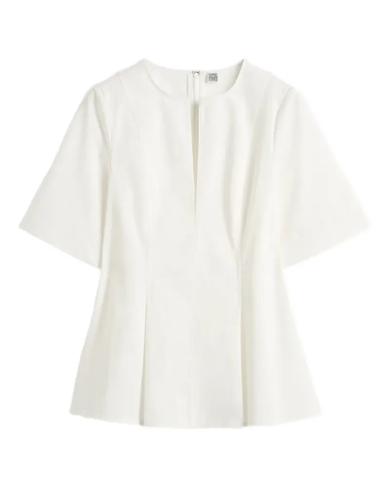 Totême Plissierte Bluse - Weiß Weiß