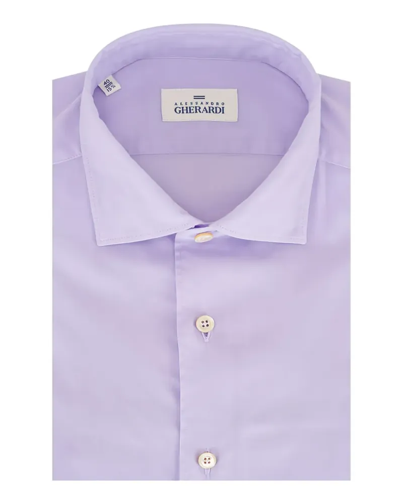 Alessandro Gherardi collared buttoned shirt - Violett Violett