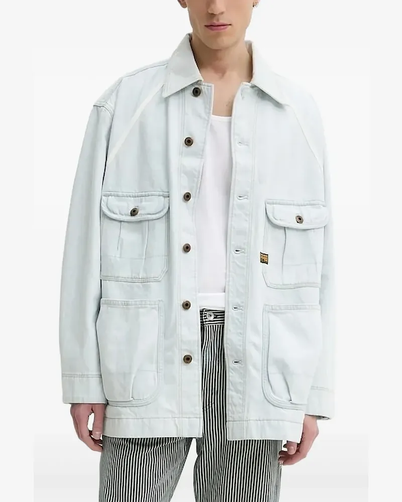 G-STAR RAW Jeansjacke mit Kontrasteinsätzen - Blau Blau