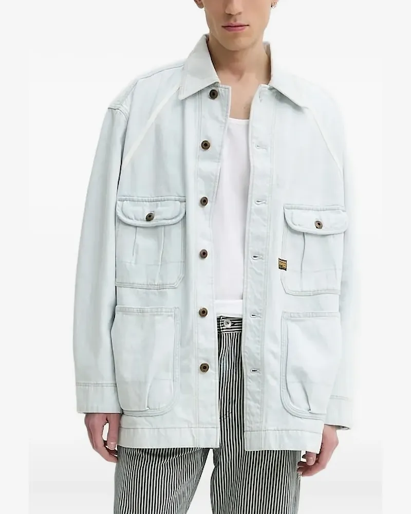 G-STAR RAW Jeansjacke mit Kontrasteinsätzen - Blau Blau