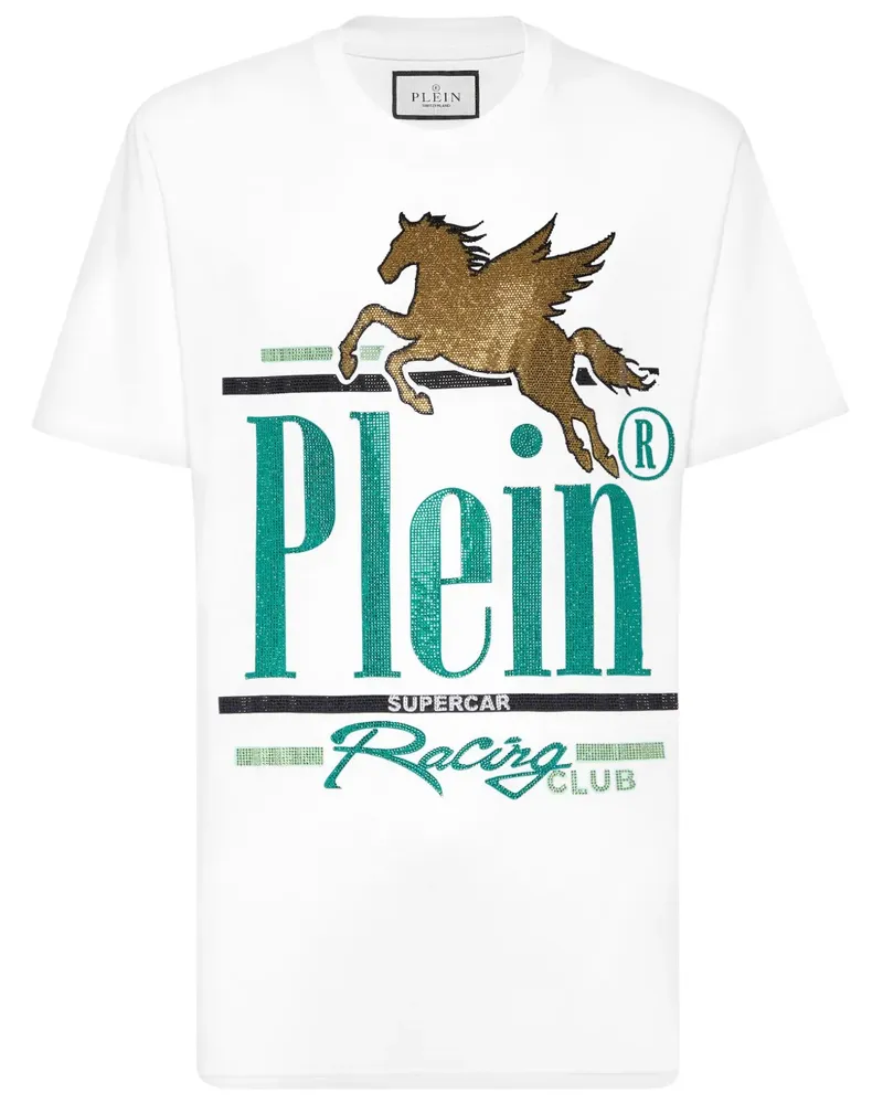 Philipp Plein Racing Club T-Shirt - Weiß Weiß
