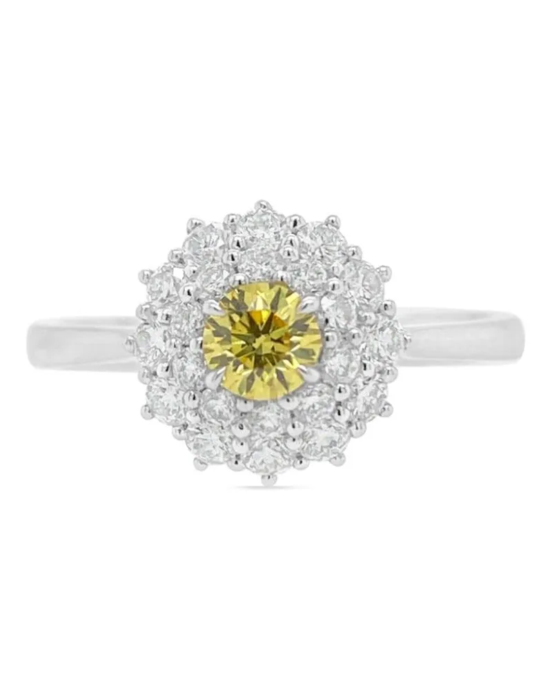 HYT Jewelry 18kt Gelbgoldring mit Diamanten - Silber Silber