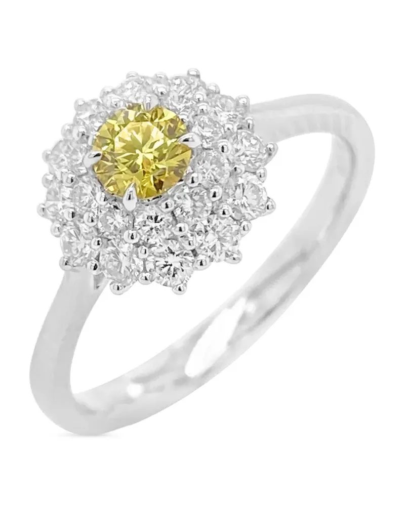 HYT Jewelry 18kt Gelbgoldring mit Diamanten - Silber Silber