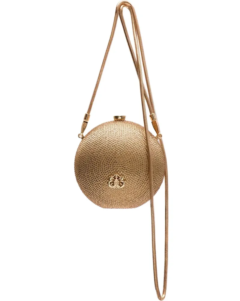 ISLA Clutch mit Kristallverzierung - Gold Gold