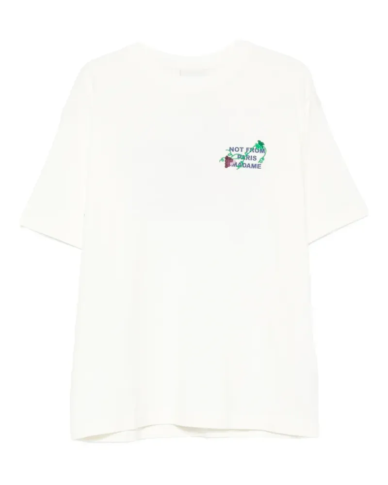 Drôle de Monsieur Kurzärmeliges T-Shirt - Weiß Weiß