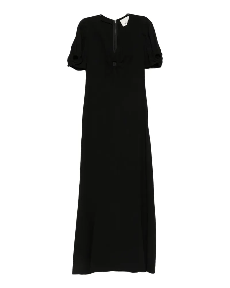 Isabel Marant cut-out puff-sleeve dress - Schwarz Schwarz