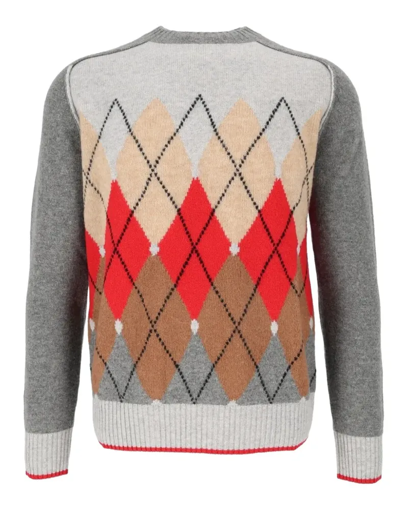 Ballantyne Pullover mit Argyle-Intarsie - Grau Grau