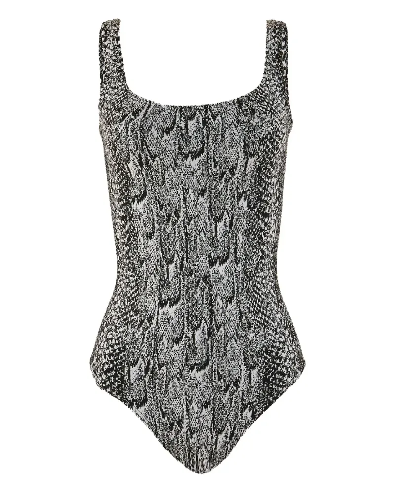 Wolford Body mit Python-Print - Weiß Weiß