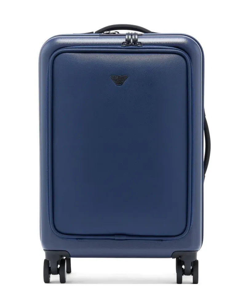 Emporio Armani logo-plaque suitcase - Blau Blau
