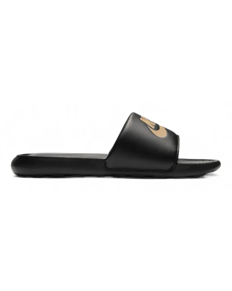 Nike Victori One logo-print slides - Schwarz Schwarz