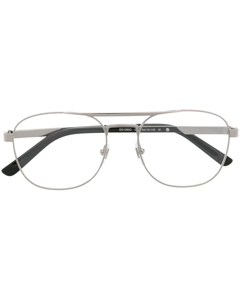Gucci Brille mit rundem Gestell - Schwarz Schwarz