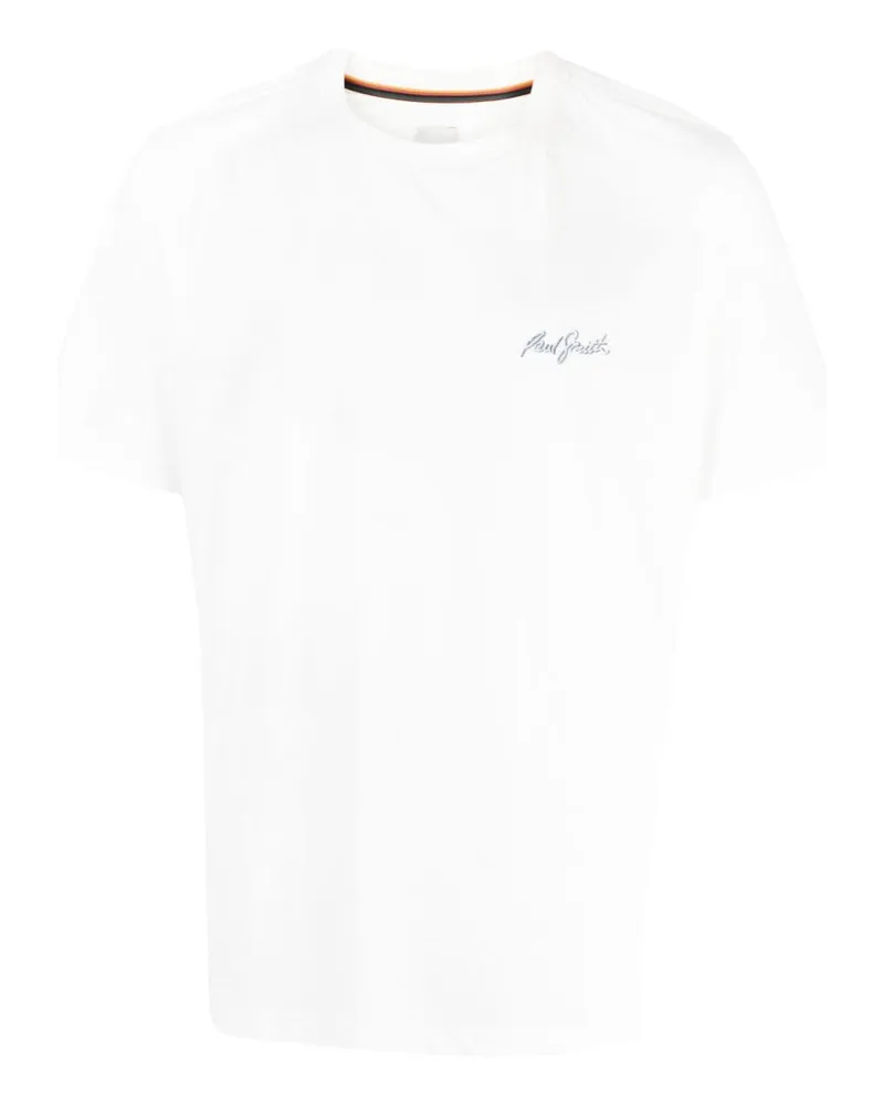 Paul Smith T-Shirt mit Logo-Stickerei Weiß