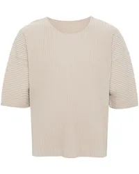 Issey Miyake Plissiertes MC March T-Shirt Nude