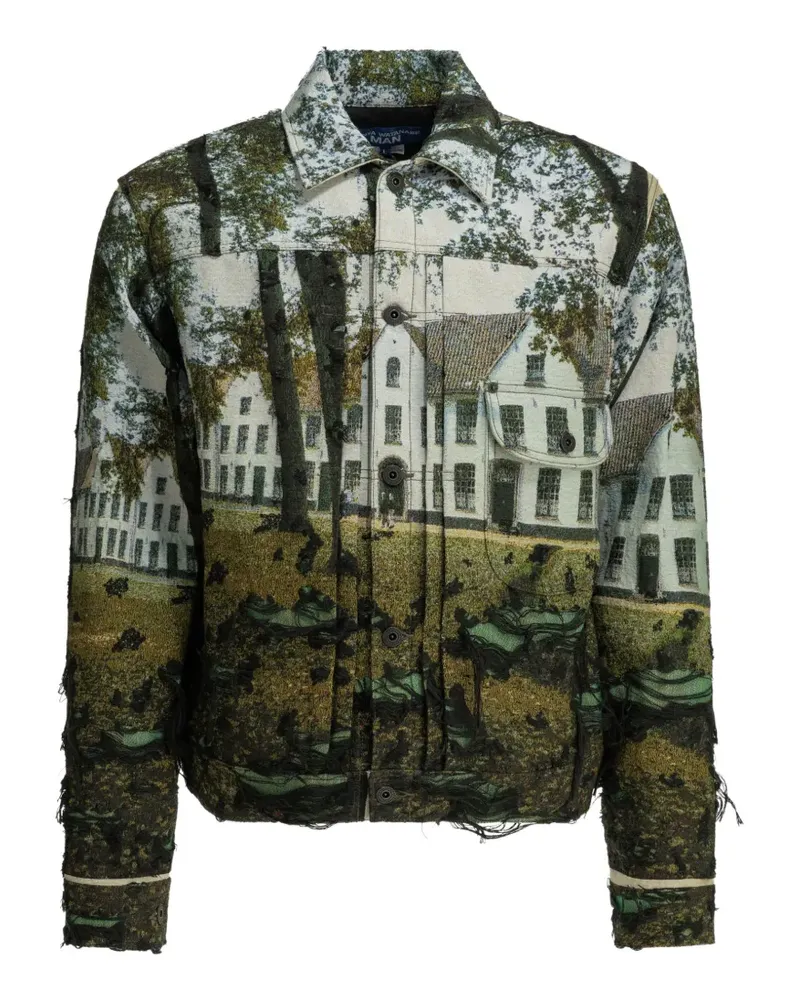 Junya Watanabe Gobelin Weave trucker jacket - Nude Nude