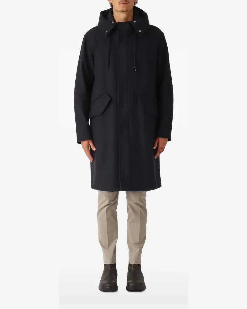 Herno Kapuzenparka mit Reißverschluss - Blau Blau