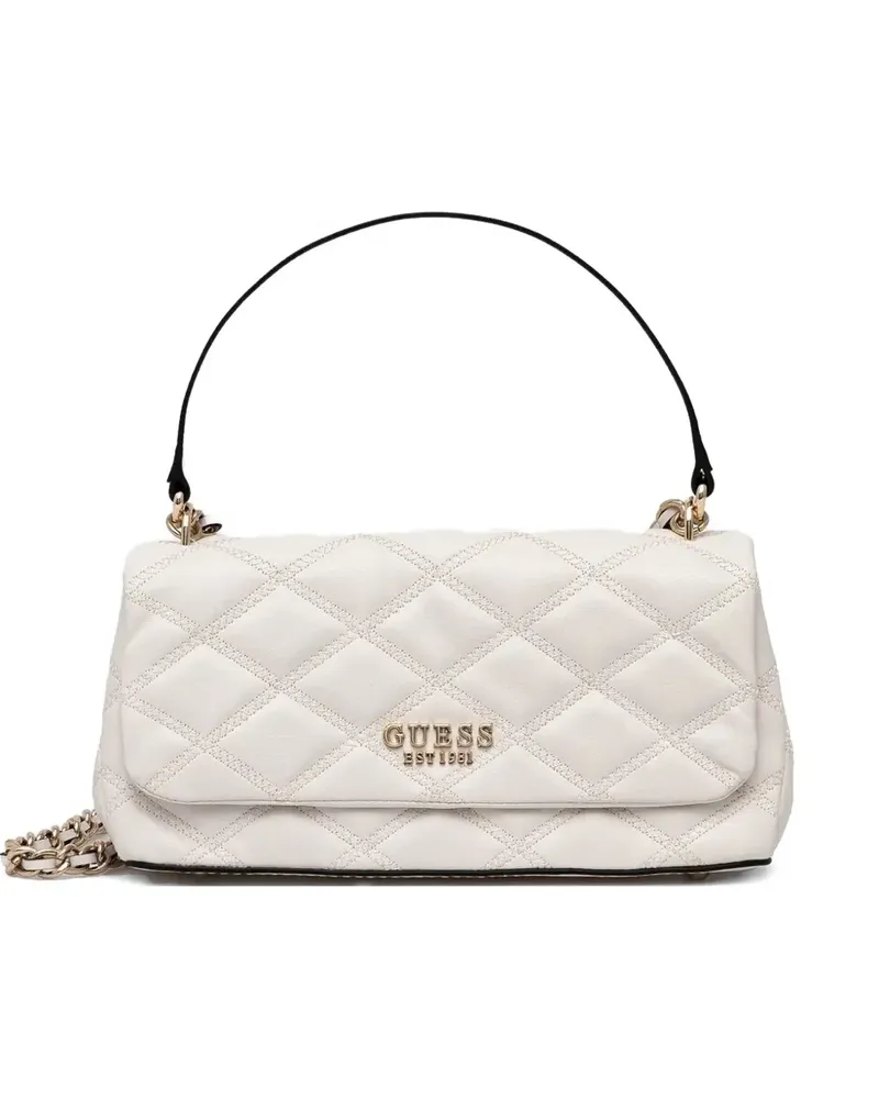 Guess Gesteppte Schultertasche - Weiß Weiß