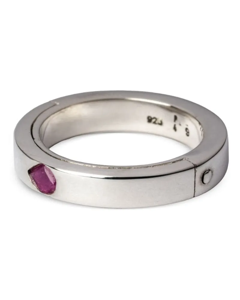 Parts Of Four Sistema Ring aus Sterlingsilber mit Rubin Silber