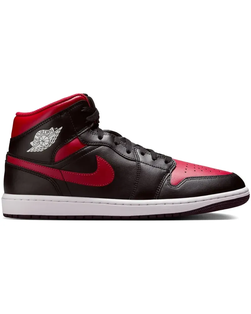 Jordan 1 Mid "Bred Twist Black/Varsity Red/Summit White" Sneakers - Schwarz Schwarz