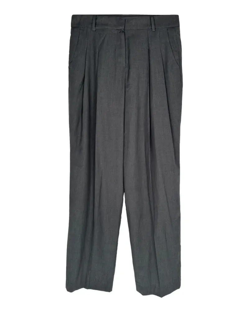 FRANKIE Shop pleated tailored trousers - Grau Grau