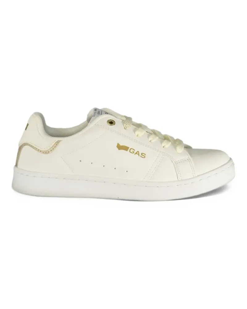 Gas Sneakers mit Logo-Print - Weiß Weiß