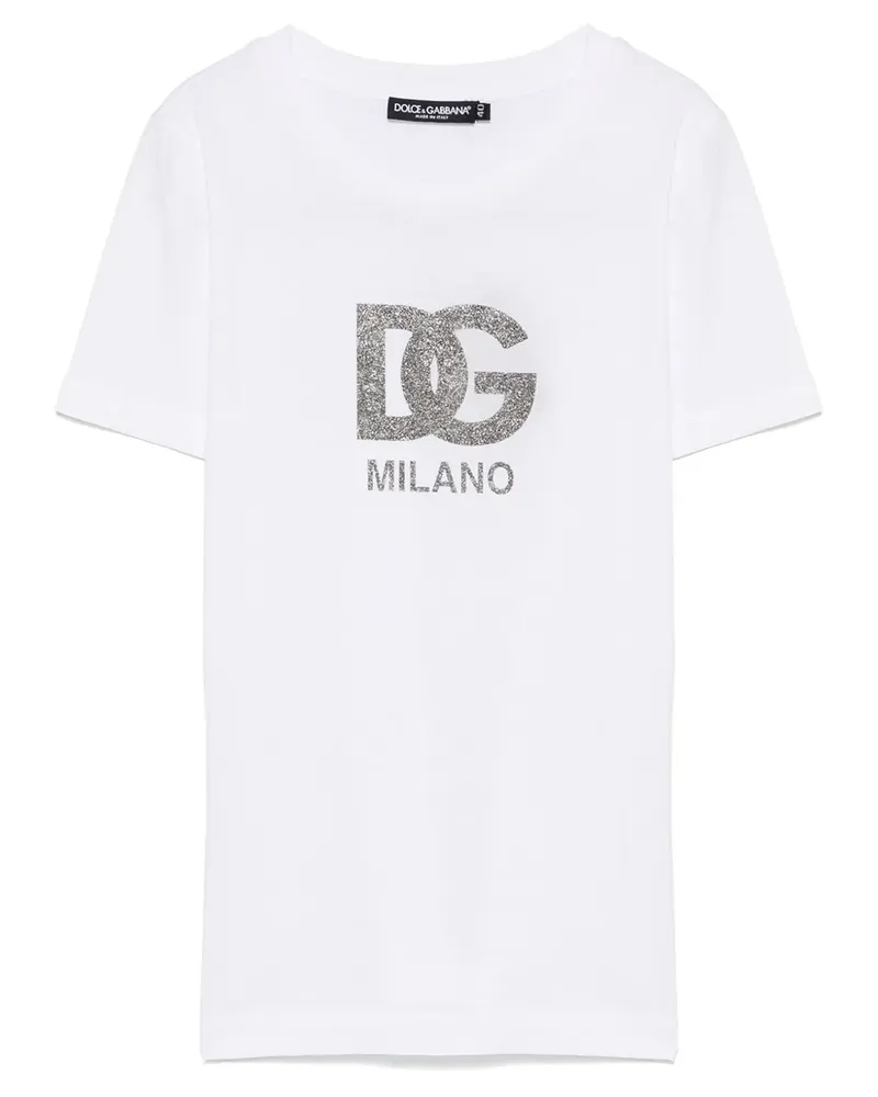 Dolce & Gabbana T-Shirt mit Logo-Print - Weiß Weiß