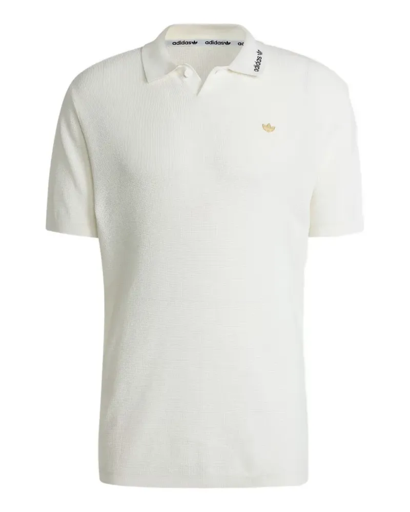 adidas embroidered-logo polo shirt - Weiß Weiß