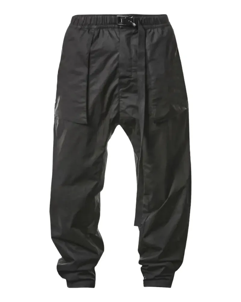THOM KROM buckle-fastening drop-crotch trousers - Schwarz Schwarz
