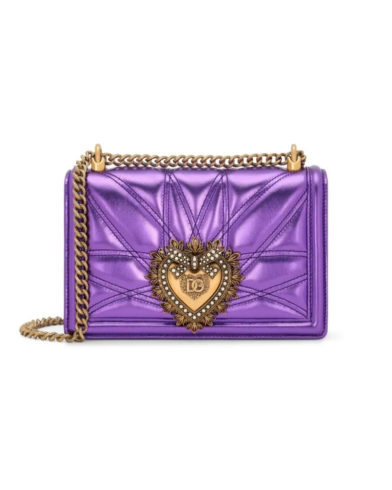Dolce & Gabbana Mittelgroße Devotion Schultertasche - Violett Violett