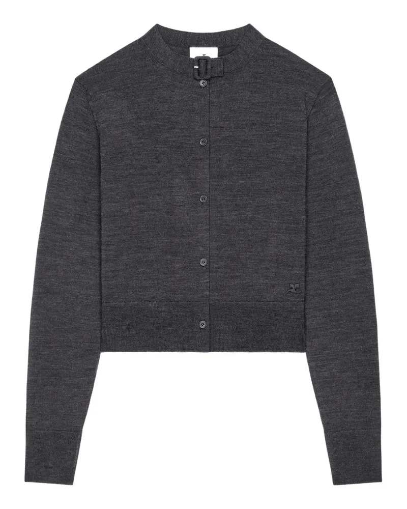 Courrèges Cardigan mit Schnallenknöpfen - Grau Grau
