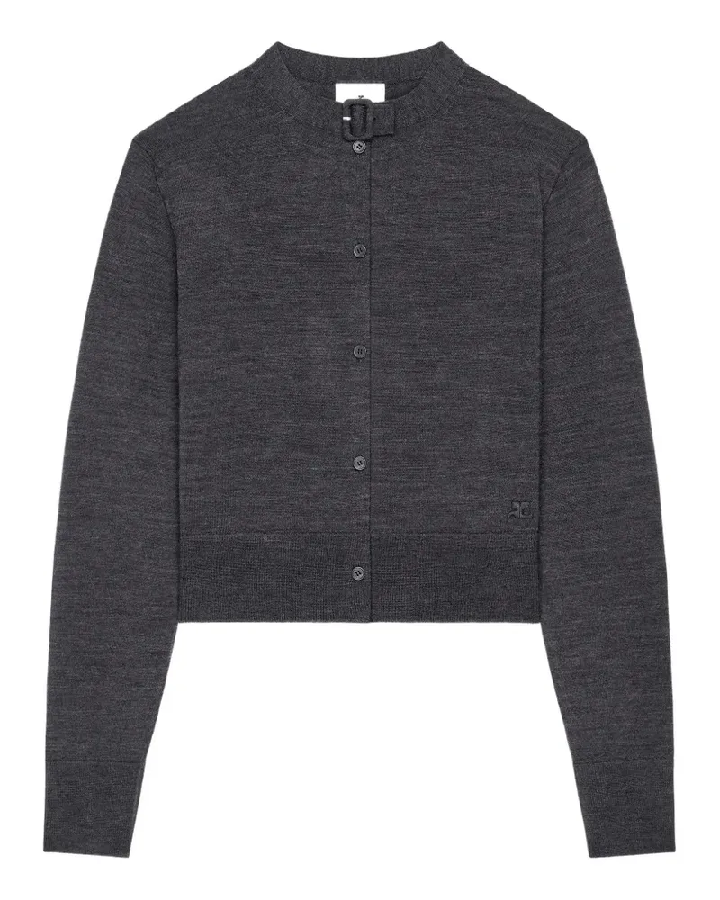 Courrèges Cardigan mit Schnallenknöpfen - Grau Grau
