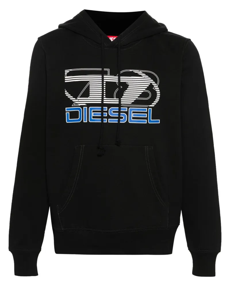 Diesel S-Ginn-Hood-K40 Hoodie Schwarz