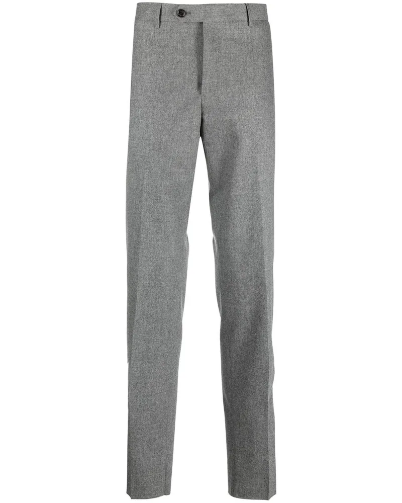 MOORER Hose mit geradem Bein - Grau Grau