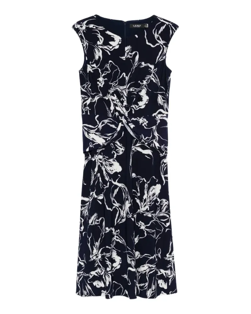 Ralph Lauren floral-print midi dress - Blau Blau