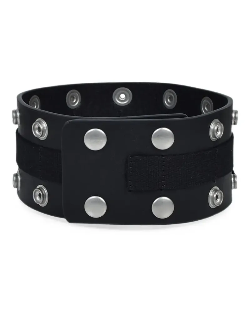 Rick Owens Vega leather choker - Schwarz Schwarz