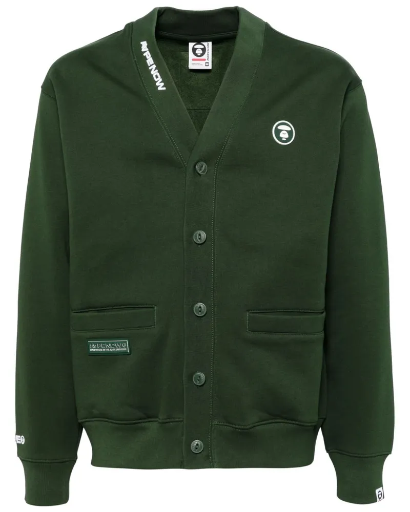 BAPE Cardigan mit Logo - Grün Grün